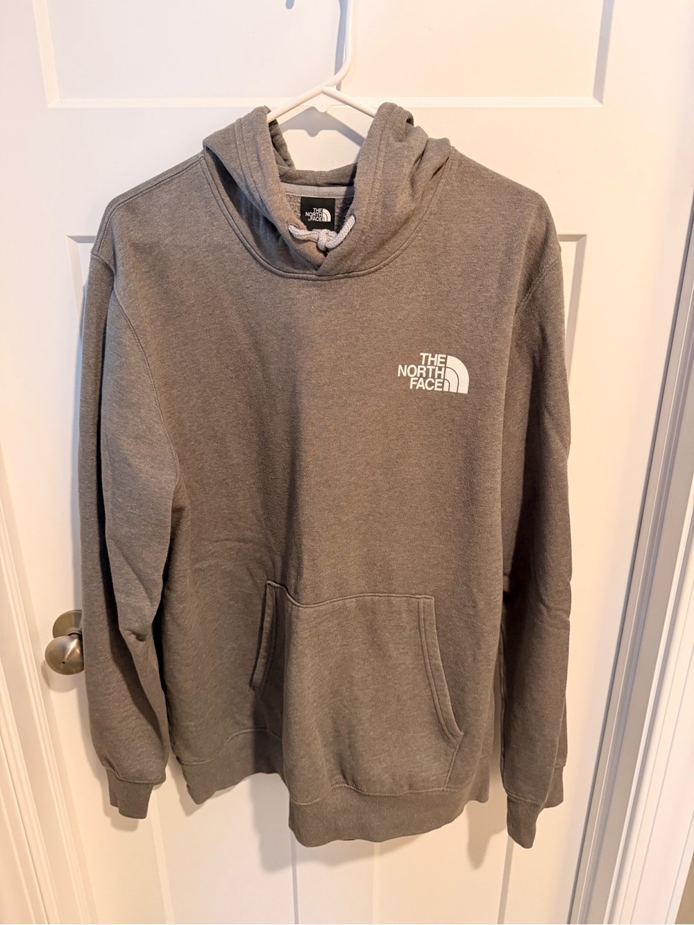 The North Face Men's Gray Hooded Pullover Sweatshirt